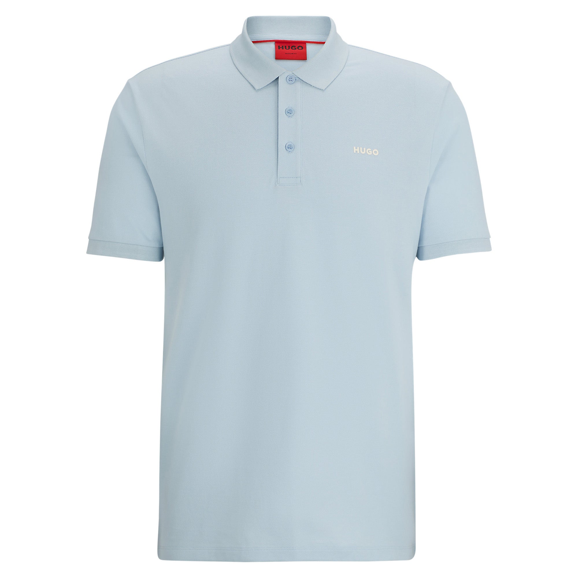 HUGO Herren Polo-Shirt - DONOS222, Pique, 1/2-Arm, Knopfleiste, Logo, Baumwolle
