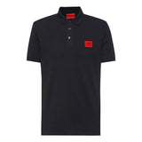 HUGO Herren Polo-Shirt - Dereso222, Pique, Slim Fit, 1/2-Arm, Knopfleiste, Logo, Baumwolle