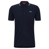 HUGO Herren Poloshirt - DINOSO222, Pique, Knopfleiste, Slim Fit, Cotton Stretch