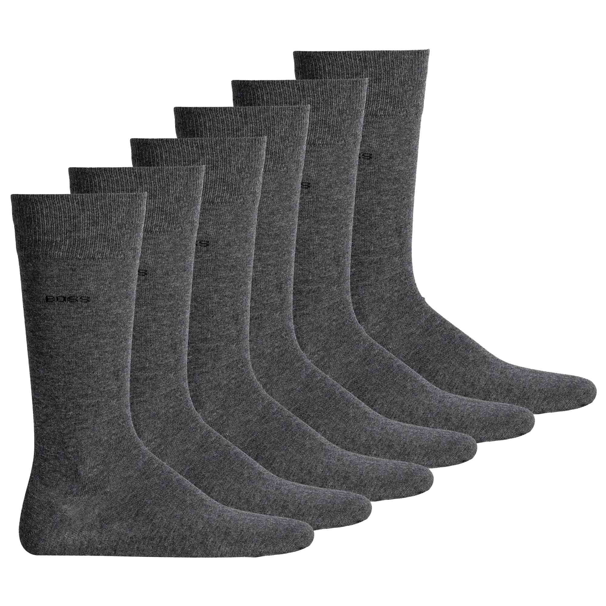 BOSS Herren Socken, 6er Pack - RS Uni Colors CC, Finest Soft Cotton, Baumwoll-Mix