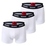 HUGO Herren Boxer Shorts, 3er Pack - Trunks Triplet Pack, Logo, Cotton Stretch