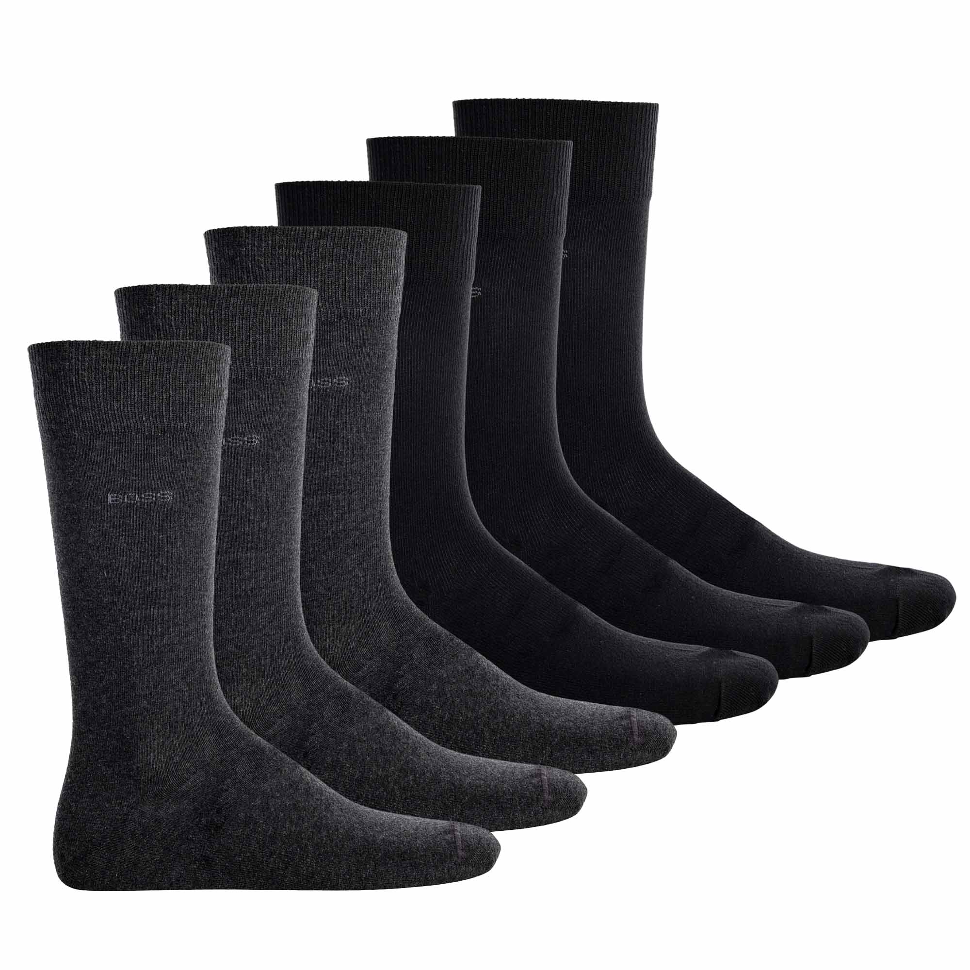 HUGO BOSS Herren Socken, 6er Pack - Finest Soft Cotton, Threepack RS Uni 