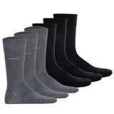 HUGO BOSS Herren Socken, 6er Pack - Finest Soft Cotton, Threepack RS Uni 