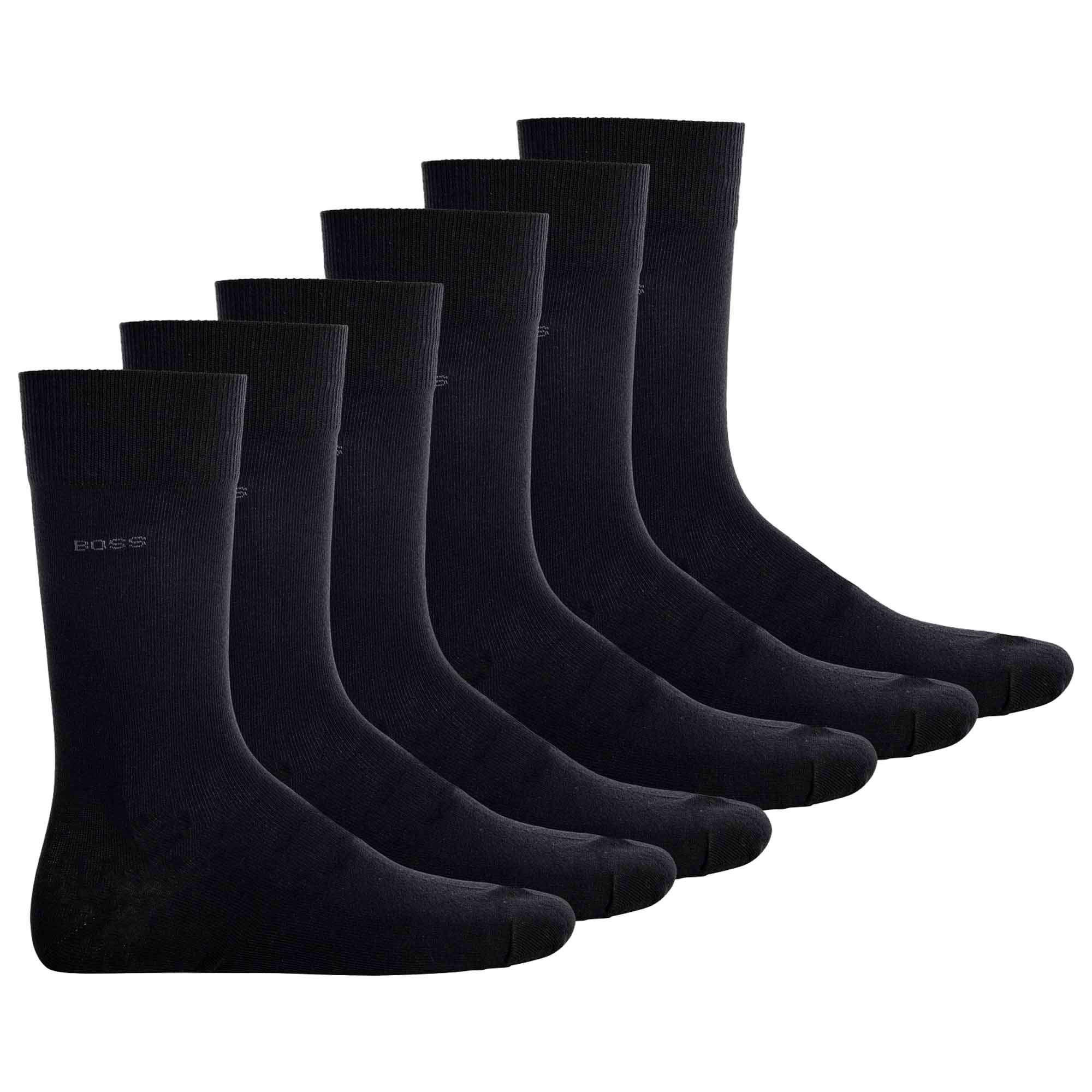 BOSS Herren Socken, 6er Pack - Finest Soft Cotton, Threepack RS Uni CC