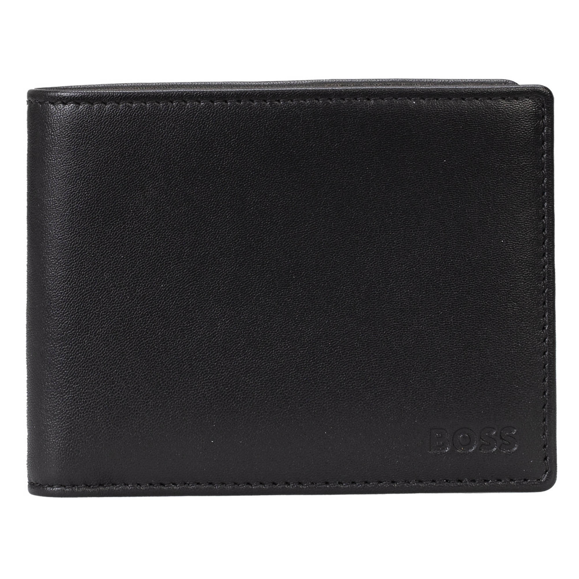 BOSS Herren Geldbörse mit Münzfach - ASOLO, Geldbeutel, Echtleder, 9,5x11x2,5cm (HxBxT)