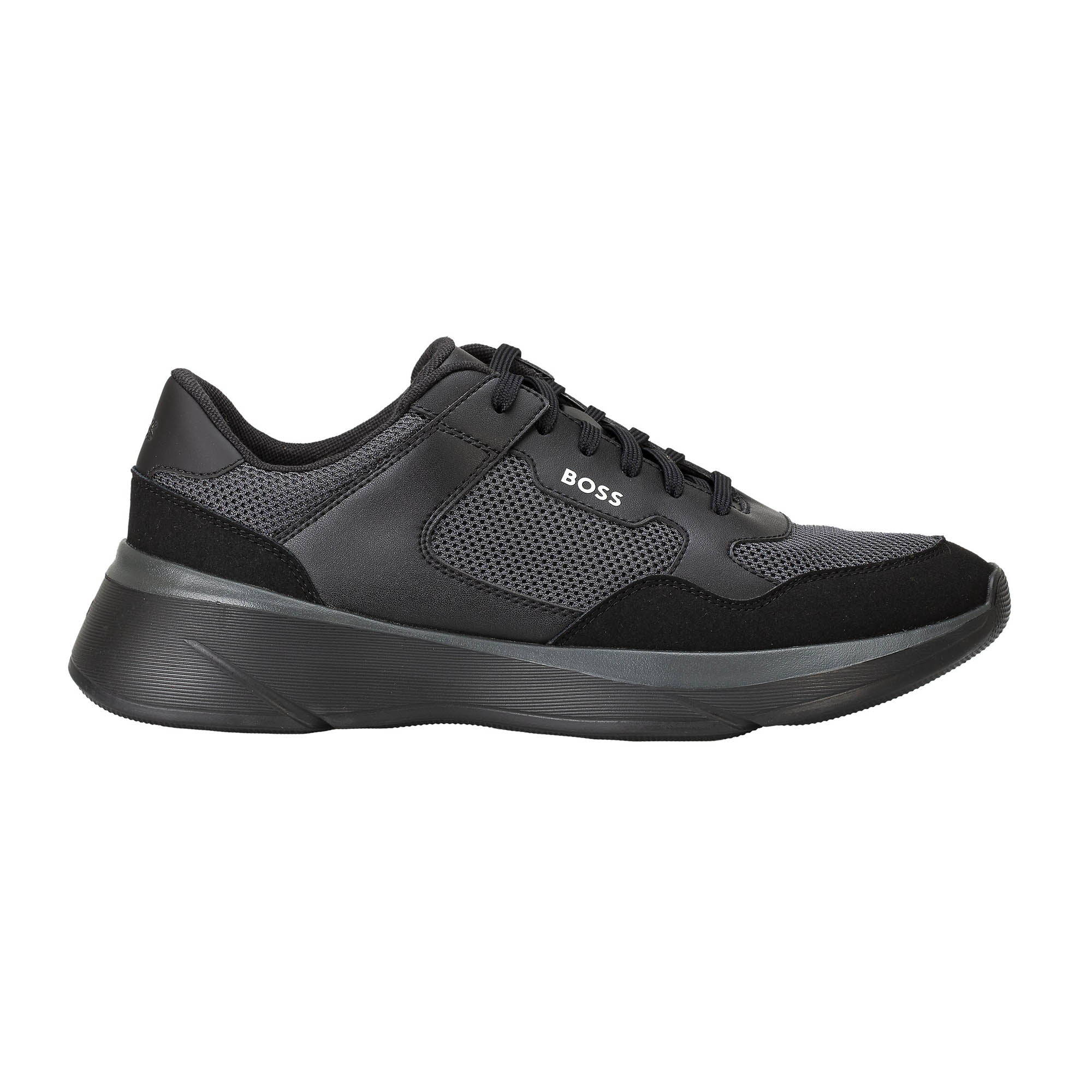 BOSS Herren Sneaker - Dean Runn memx, Turnschuh, Freizeit, Material-Mix, Logo