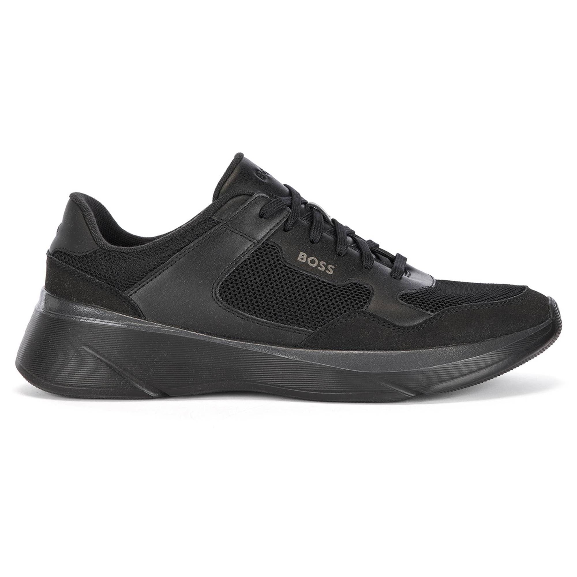 BOSS Herren Sneaker - Dean Runn memx, Turnschuh, Freizeit, Material-Mix, Logo
