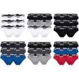BOSS Herren Slips, 6er Pack - Briefs 3P Power, Cotton Stretch, Logo, einfarbig