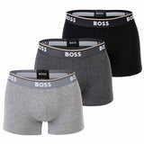 BOSS Herren Trunks, 3er Pack - 3P Power, Boxershorts, Cotton Stretch, Logo, uni