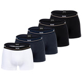BOSS Herren Trunks, 5er Pack -  5P Essential, Boxershorts, Cotton Stretch, Logo