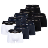 BOSS Herren Trunks, 10er Pack - Essential, Boxershorts, Cotton Stretch, Logo