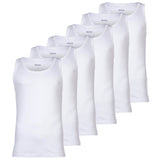 BOSS Herren Tank Top, 6er Pack - Classic, Unterhemd, ohne Arm, Rundhals, Cotton
