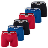 BOSS Herren Boxershorts, 6er Pack - Boxer Briefs 6P Power, Cotton Stretch, Logo