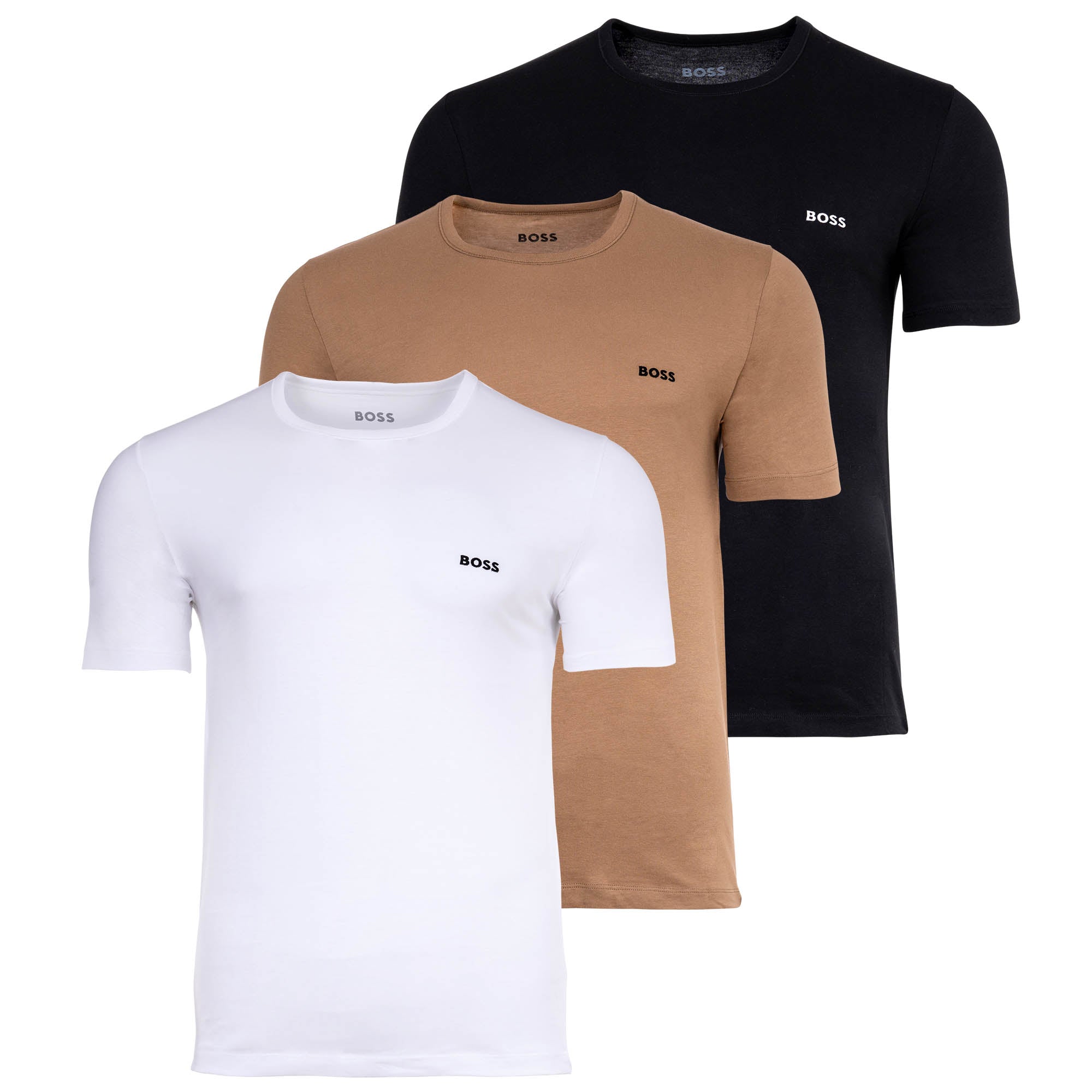 BOSS Herren T-Shirt, 3er Pack - RN 3P Classic, Rundhals, Kurzarm, Cotton, uni