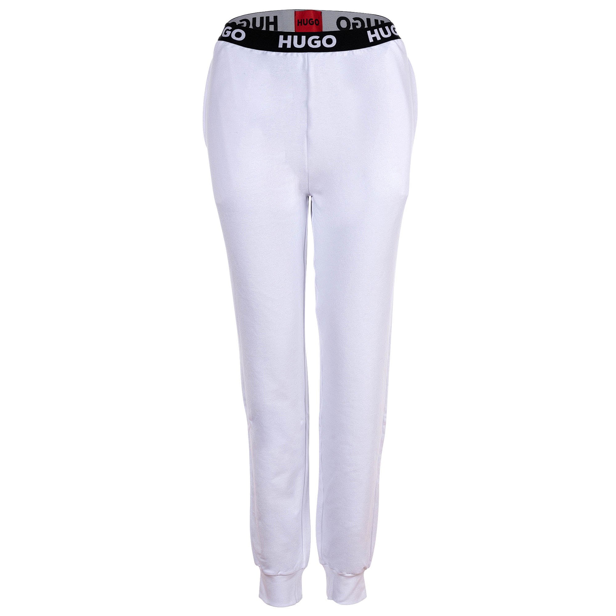 HUGO Damen Jogginghose - Sporty Logo Pants, Loungewear, Logo-Bund, lang, uni