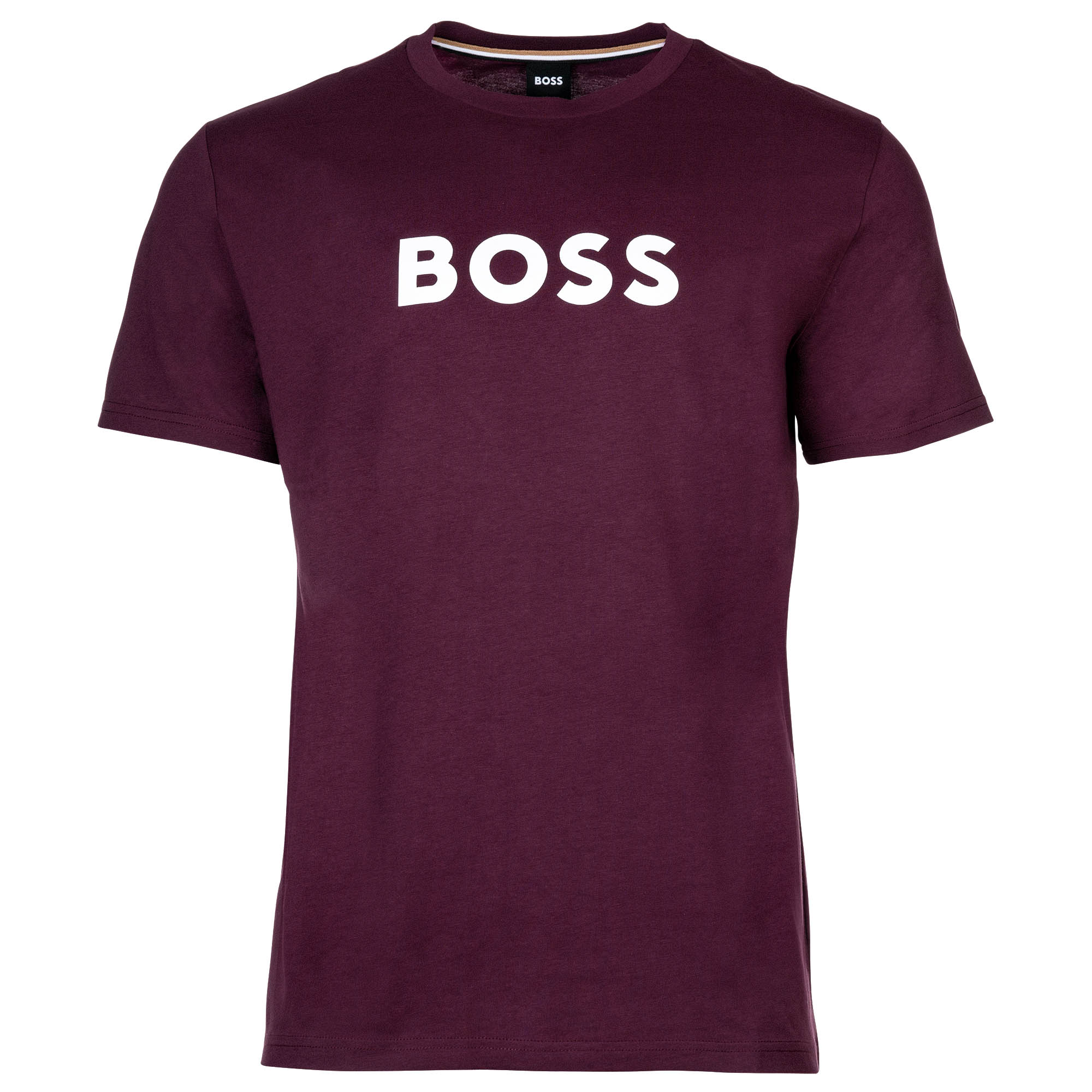 BOSS Men's T-shirt - RN T-shirt, round neck, short sleeve, large logo print, cotton