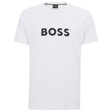 BOSS Men's T-shirt - RN T-shirt, round neck, short sleeve, large logo print, cotton