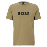 BOSS Men's T-shirt - RN T-shirt, round neck, short sleeve, large logo print, cotton