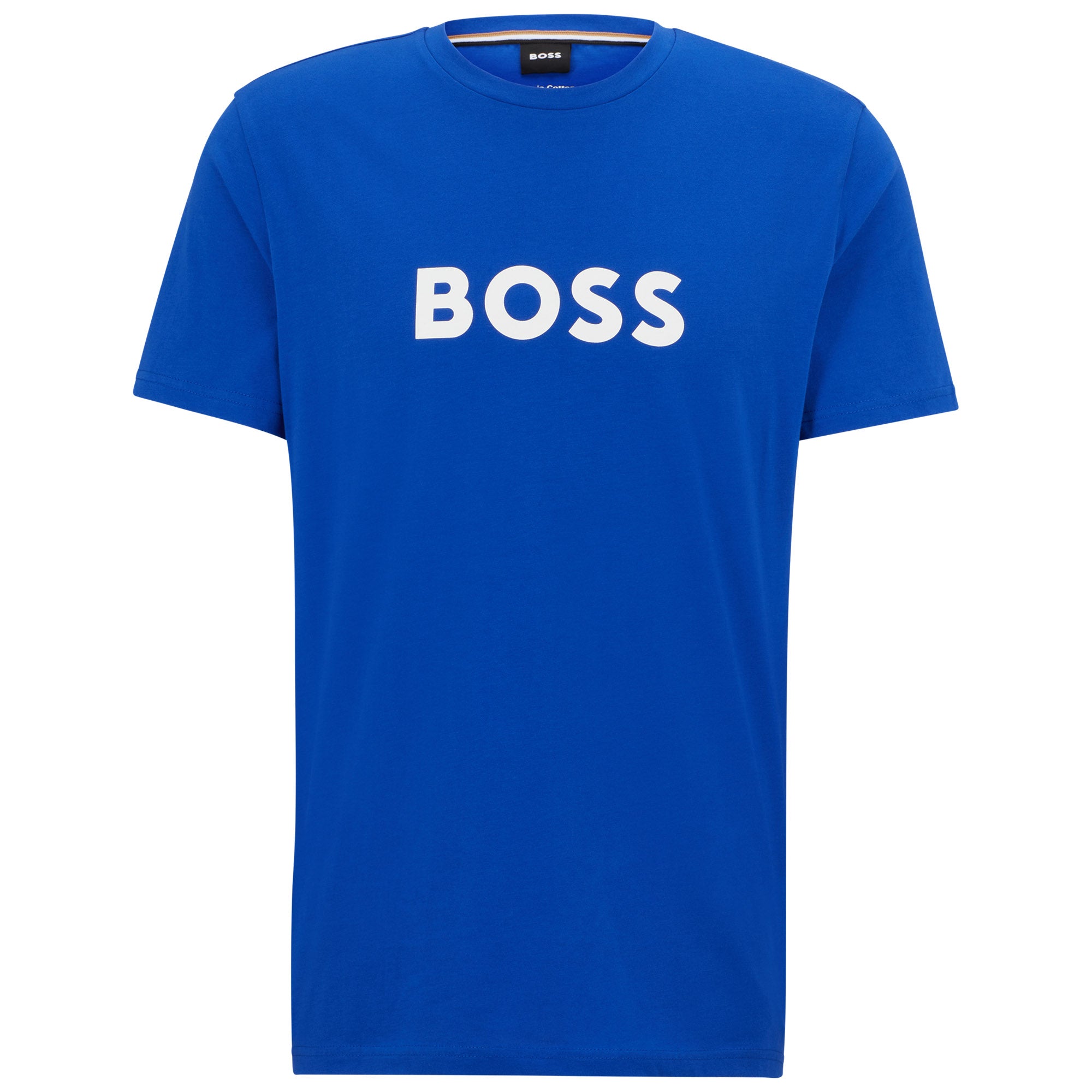 BOSS Men's T-shirt - RN T-shirt, round neck, short sleeve, large logo print, cotton