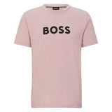 BOSS Men's T-shirt - RN T-shirt, round neck, short sleeve, large logo print, cotton