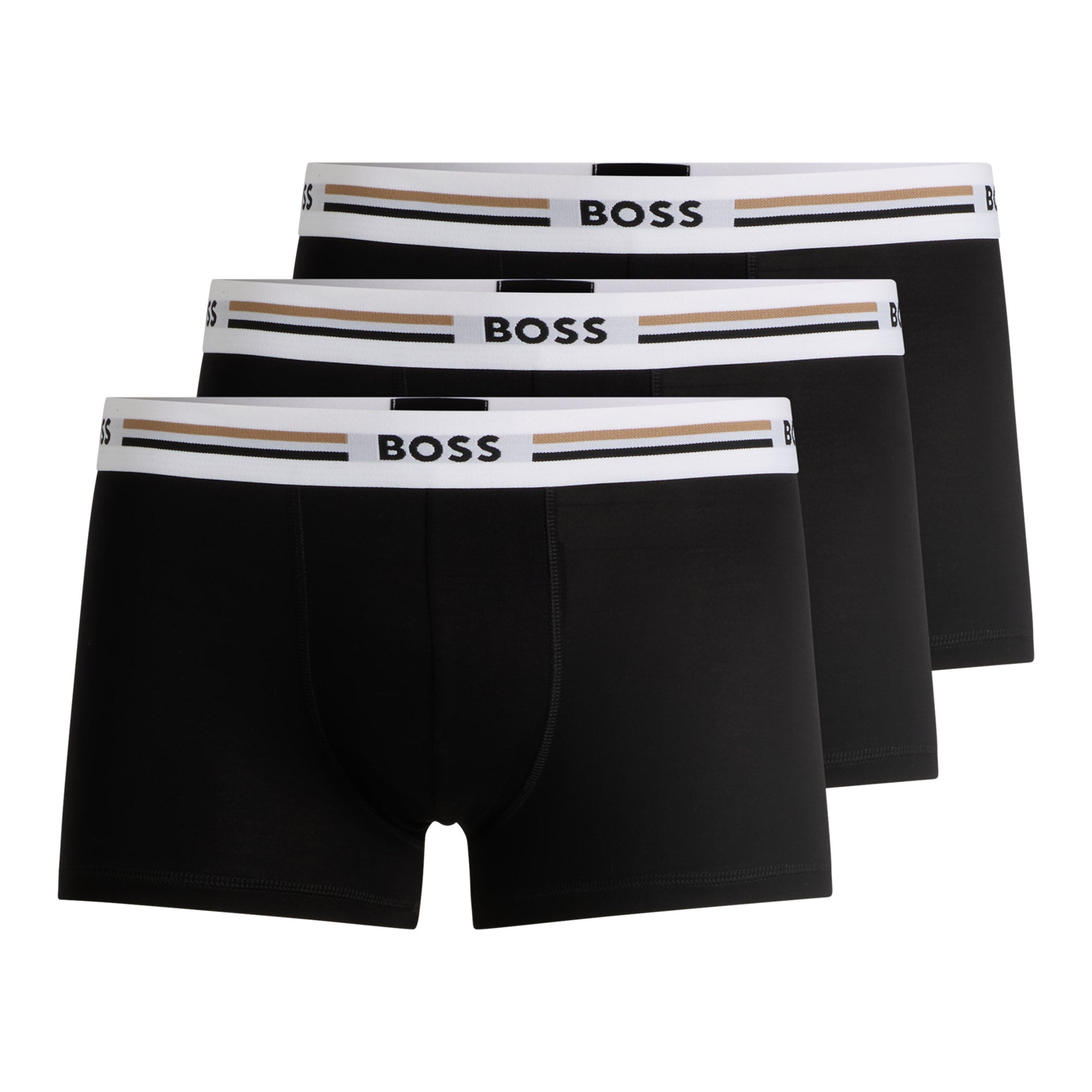 BOSS Herren Trunks, 3er Pack - 3P Revive, Boxershorts, Viskose Stretch, Logo
