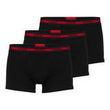 HUGO Herren Boxershorts, 3er Pack - TRUNK TRIPLET PLANET, Logo, Cotton Stretch