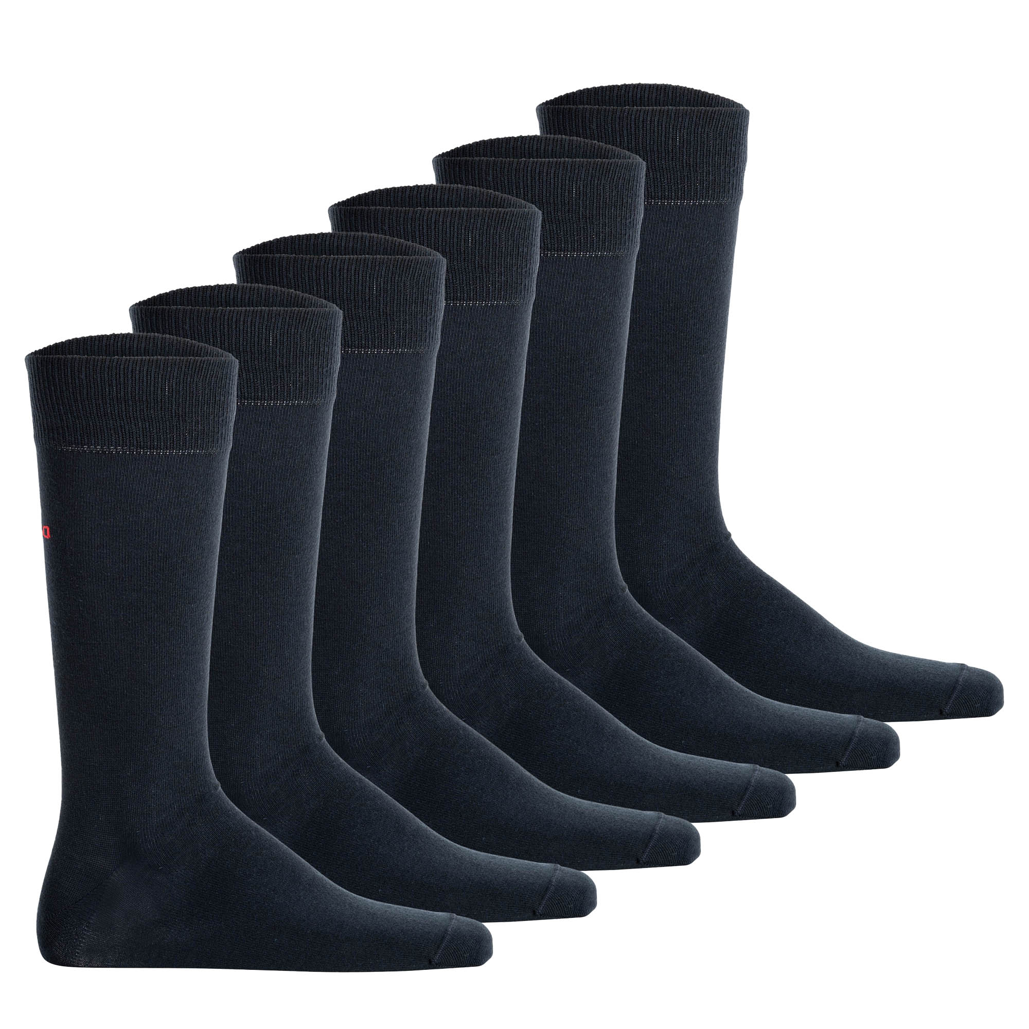 HUGO Unisex Socken, 6er Pack - RS Uni, Kurzsocken, Logo, einfarbig