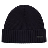 BOSS Herren Mütze, Schurwolle - Fati, Beanie, Rippstrick, One Size, einfarbig