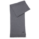 BOSS Herren Schal, Schurwolle - Albas, Strickschal, Fransen, 170x25cm, One Size