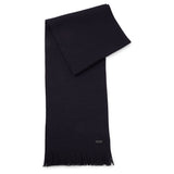BOSS Herren Schal, Schurwolle - Albas, Strickschal, Fransen, 170x25cm, One Size