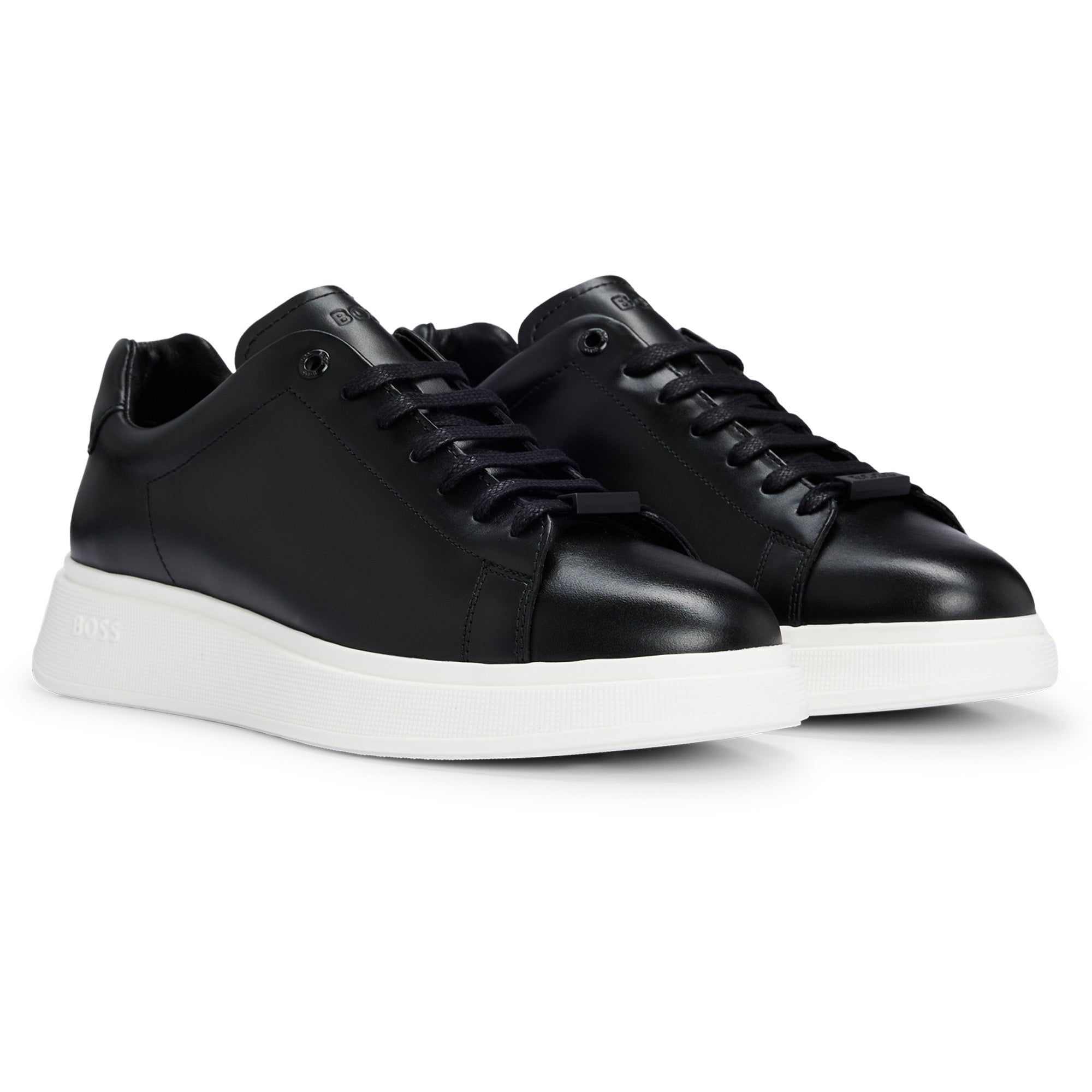 BOSS Herren Sneaker - BULTON RUNN, low, Halbschuh, Schnürung, Echtleder, Logo
