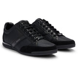 BOSS men's sneaker - Saturn Lowp, trainers, leisure, material mix with genuine leather