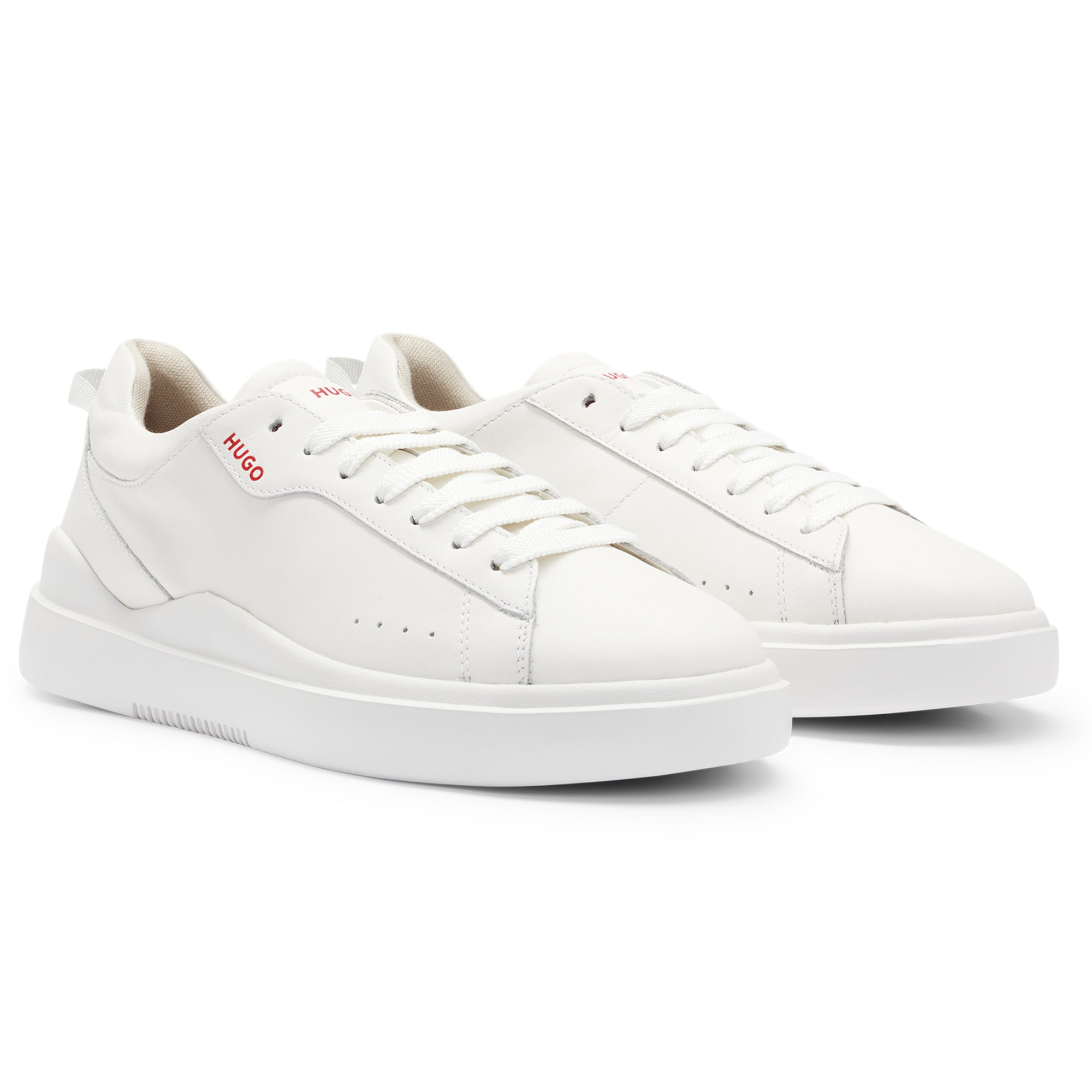 HUGO Herren Sneaker - Blake Tenn lt, Low, Schnürung, Echtleder, Logo