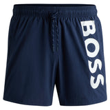 BOSS Herren Badeshorts - OCTOPUS, Swim Shorts, Badehose, gewebt, Logo, einfarbig
