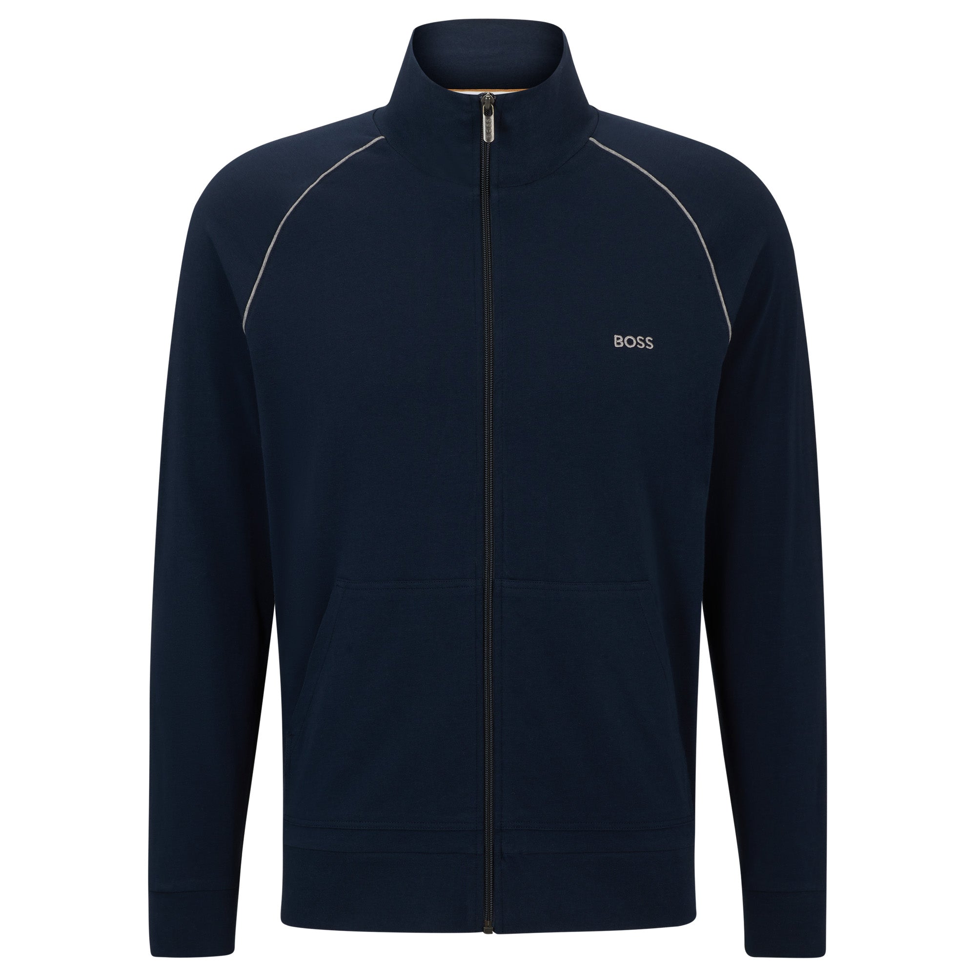 BOSS Herren Sweatjacke - Mix & Match Jacket Z, Zipper, Loungewear, Stretch Cotton