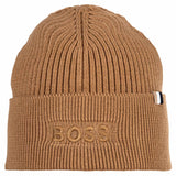 BOSS Herren Mütze mit Wolle - Magico Hat, Beanie, Rippstrick, One Size, Cotton-Mix