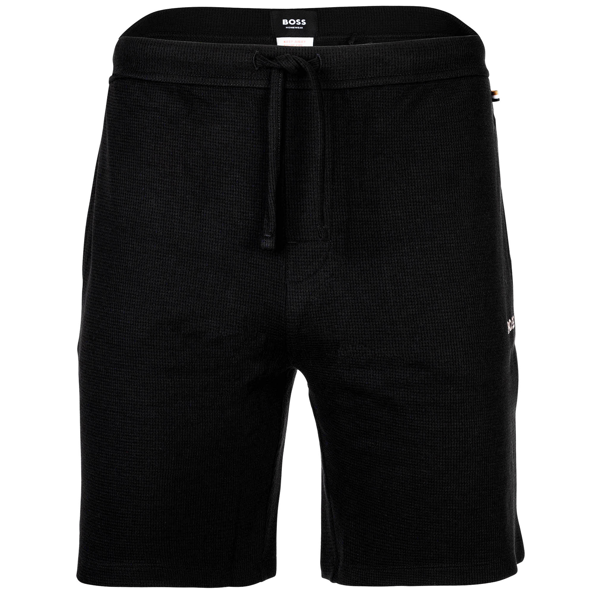 BOSS Herren Shorts, Waffeloptik - Waffle Short, Sweatshort, Logo, Baumwollmischung