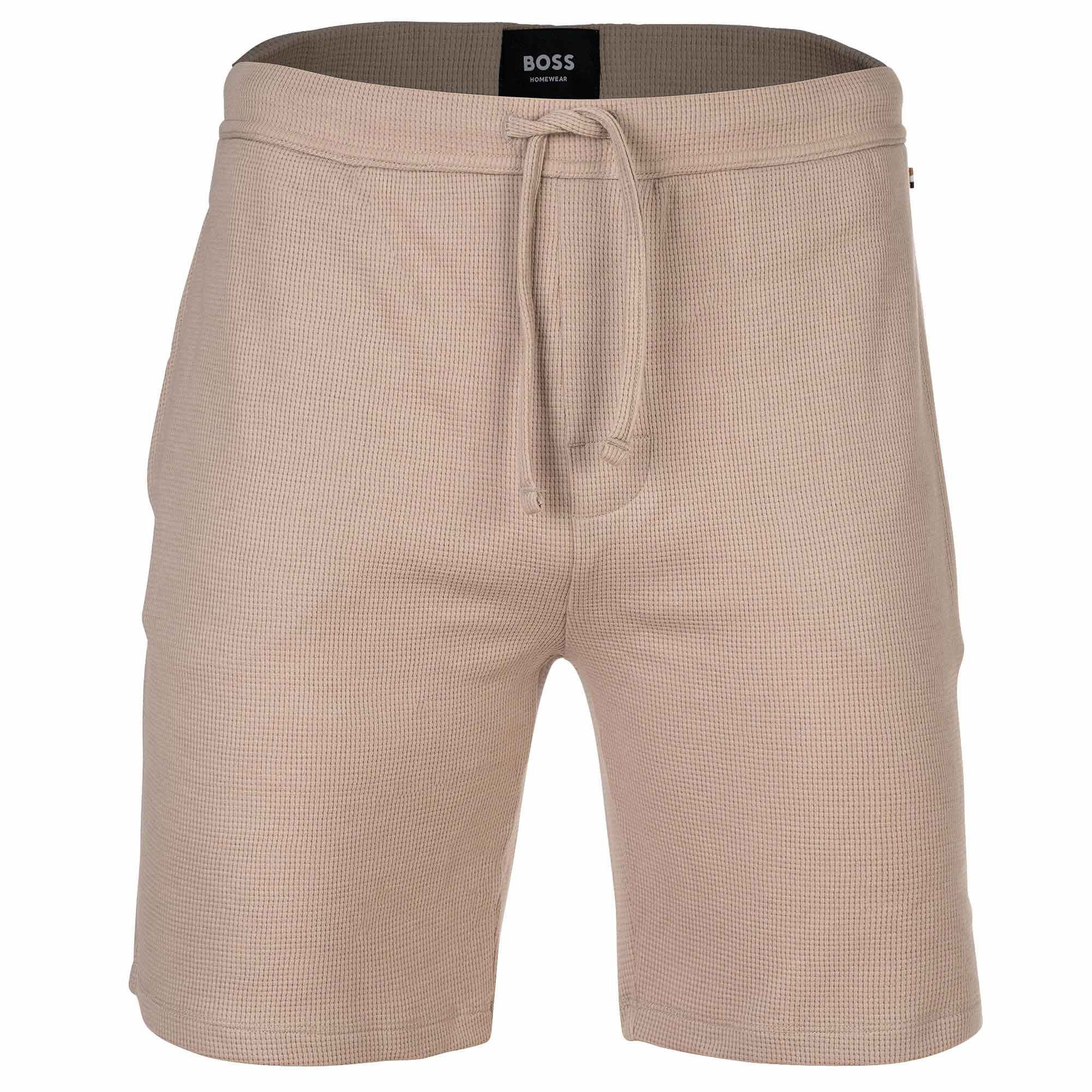 BOSS Herren Shorts, Waffeloptik - Waffle Short, Sweatshort, Logo, Baumwollmischung