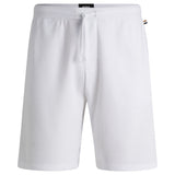 BOSS Herren Shorts, Waffeloptik - Waffle Short, Sweatshort, Logo, Baumwollmischung