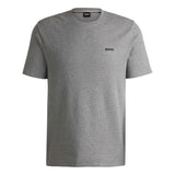 BOSS Herren T-Shirt, Waffeloptik -  Waffle T-Shirt, Logo, Rundhals, Logo, Baumwollmischung