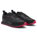 HUGO Herren Sneaker - Icelin Runn pumf, Turnschuhe, Schnürung, Materialmix