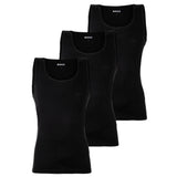 BOSS Herren Unterhemden, 3er Pack, gerippt - Tank Top RibClassic, Rundhals, Baumwolle