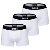 BOSS Herren Boxershorts, 3er Pack - Trunks, Boss One, Cotton Stretch, Logo