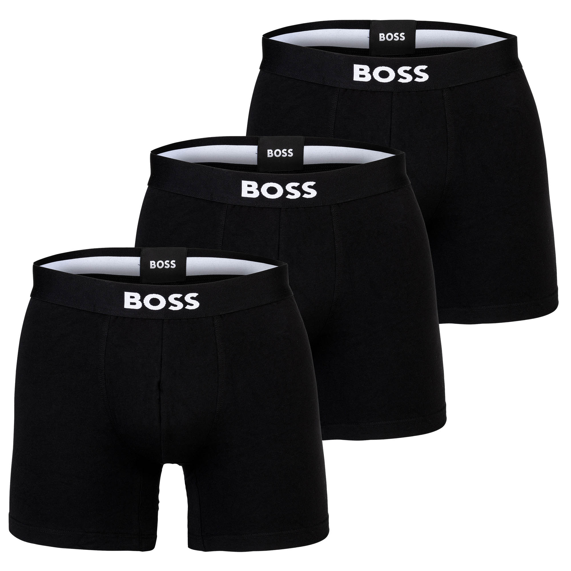 BOSS men's boxer shorts, 3-pack - boxer briefs, Boss One, cotton stretch, logo