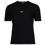 BOSS Herren T-Shirt - Unique T-Shirt, Rundhals, Baumwoll Stretch, Logo