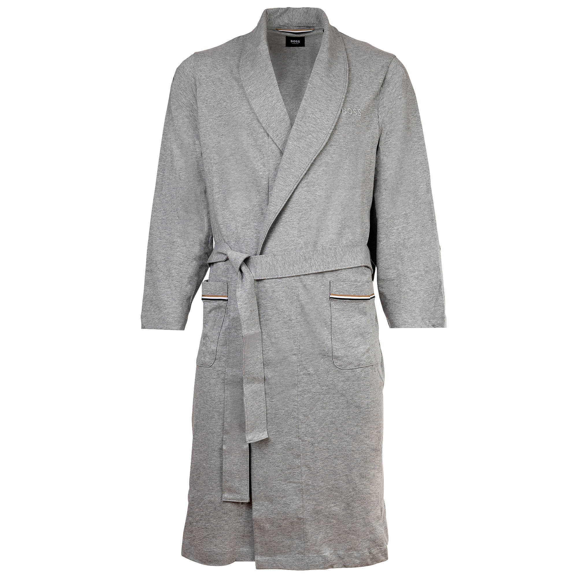BOSS Herren Bademantel - Robe, Morgenmantel, Baumwolle, Logo