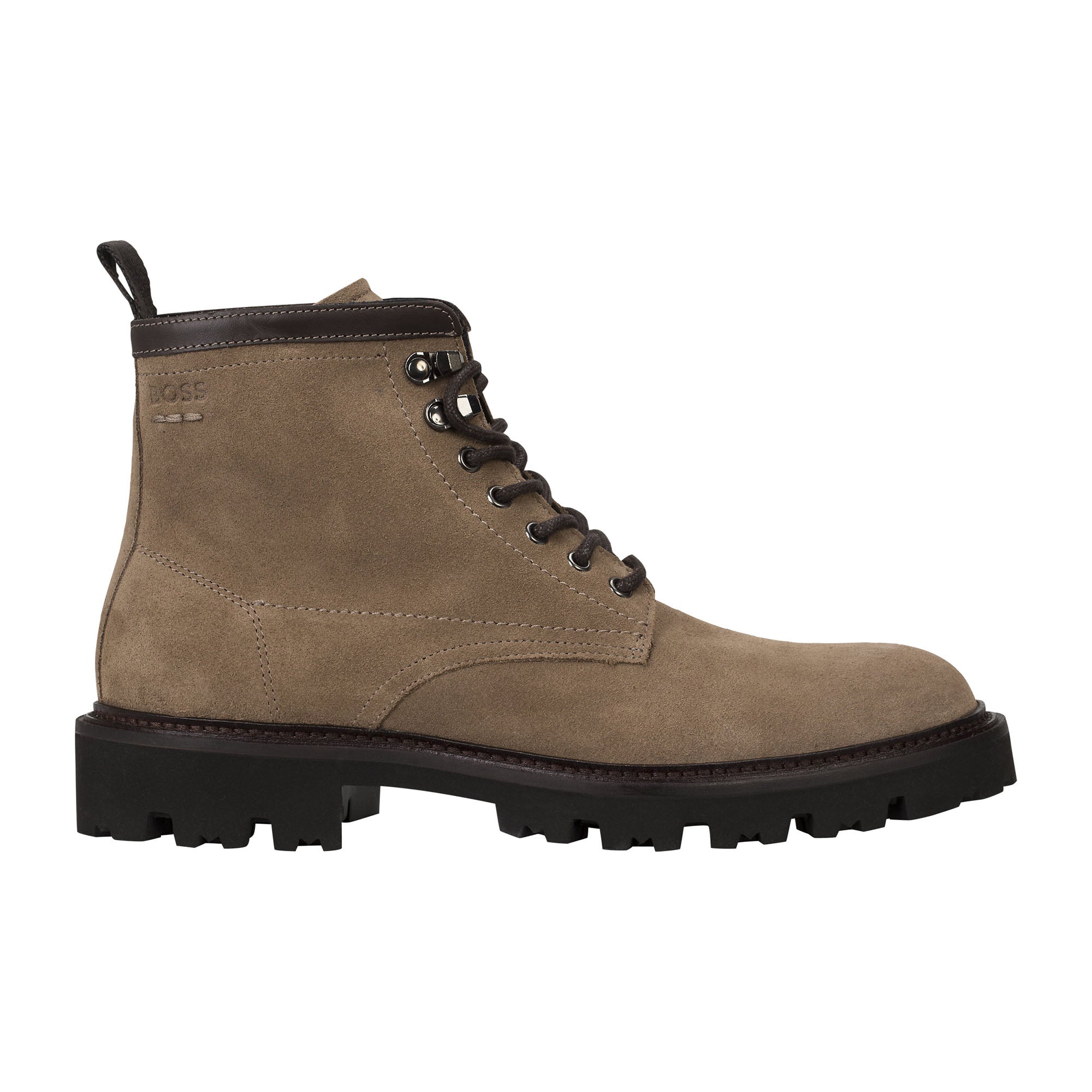 BOSS Herren Boots - Julyo Halb sdlt, Schnürstiefel, gefüttert, Echtleder