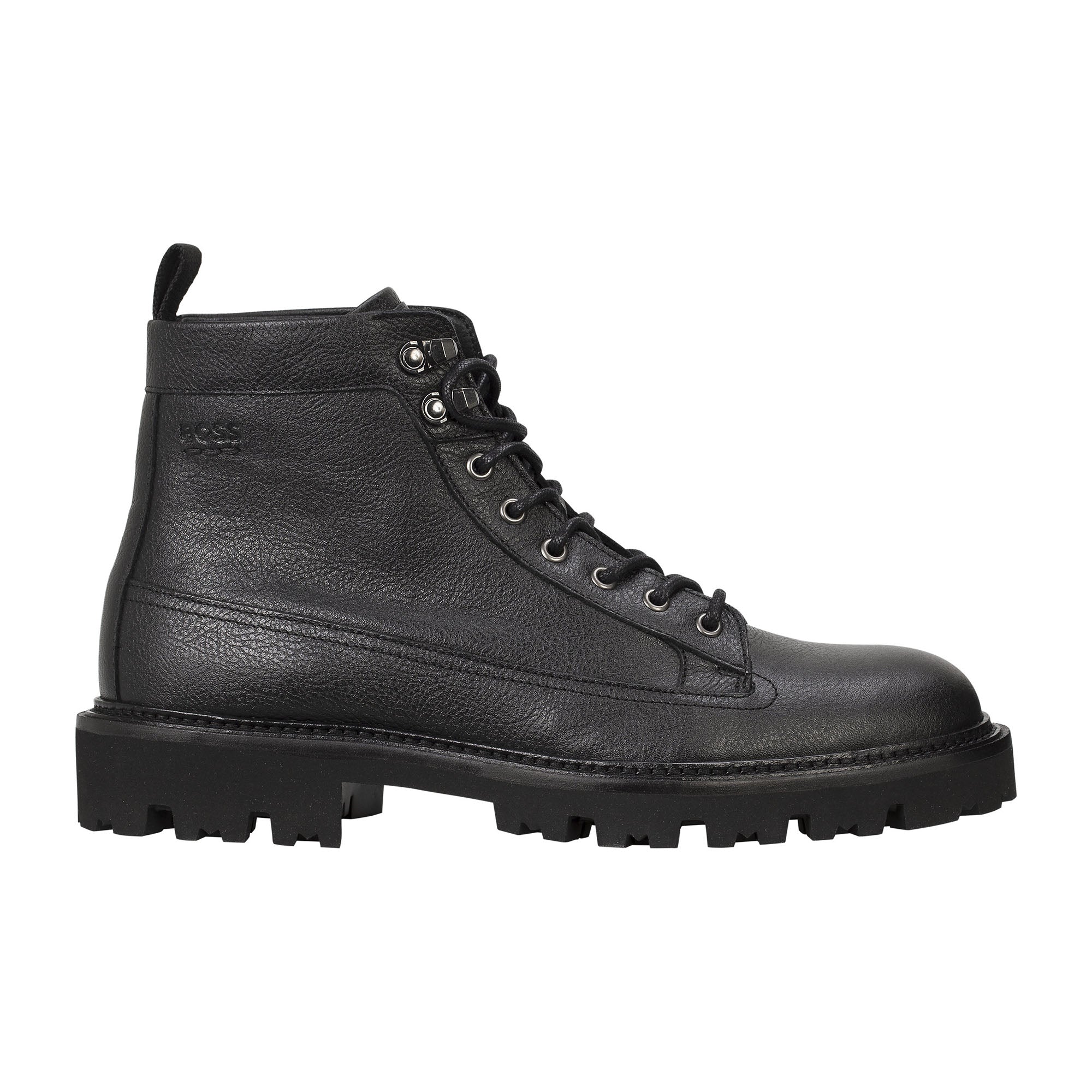 BOSS Herren Boots - Julyo Halb grhk, Schnürstiefel, gefüttert, Echtleder
