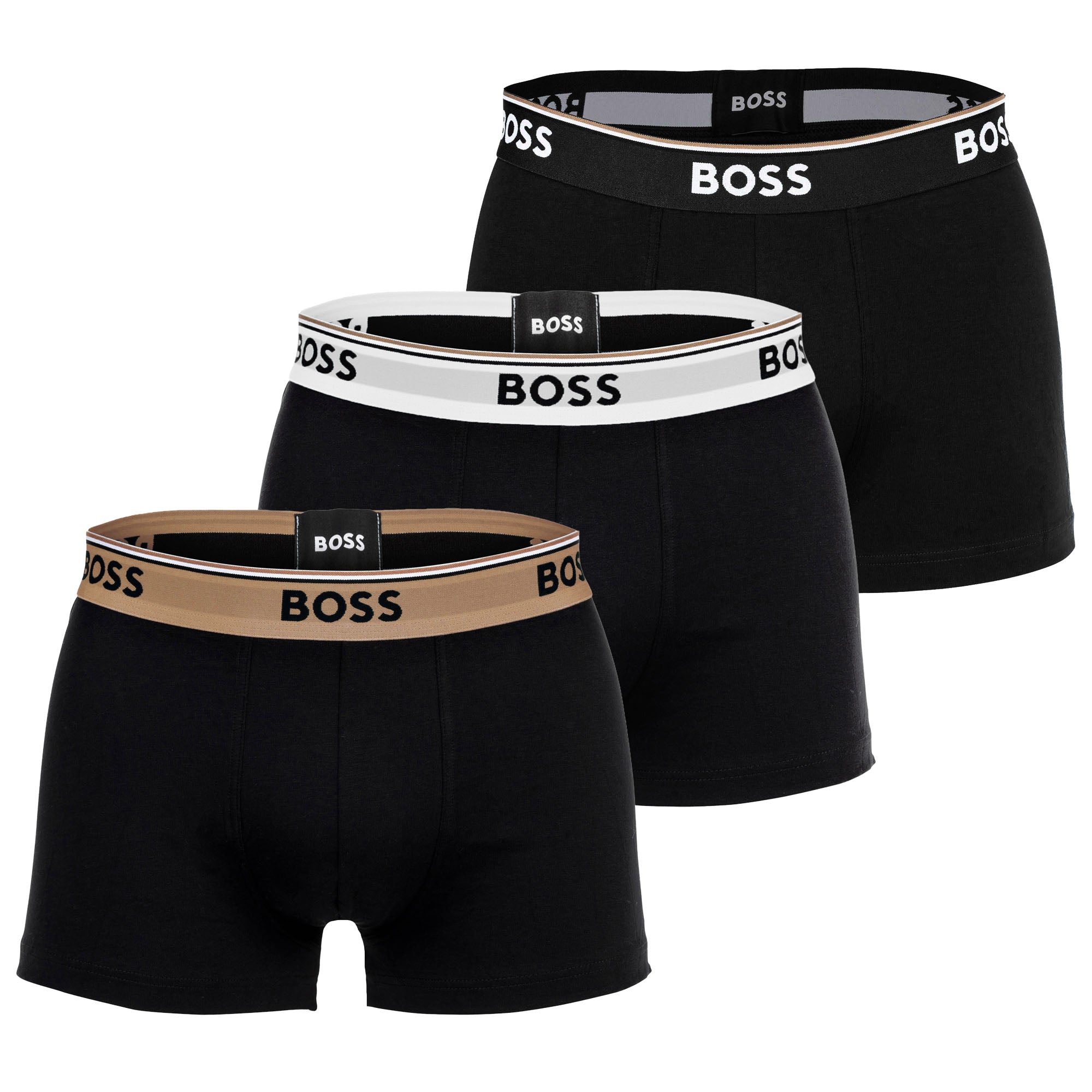 BOSS men's boxer shorts, 3-pack - Trunk 3P Power, cotton stretch, logo, uni