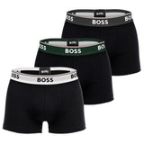 BOSS Herren Boxershorts, 3er Pack - Trunk 3P Power, Cotton Stretch, Logo, uni
